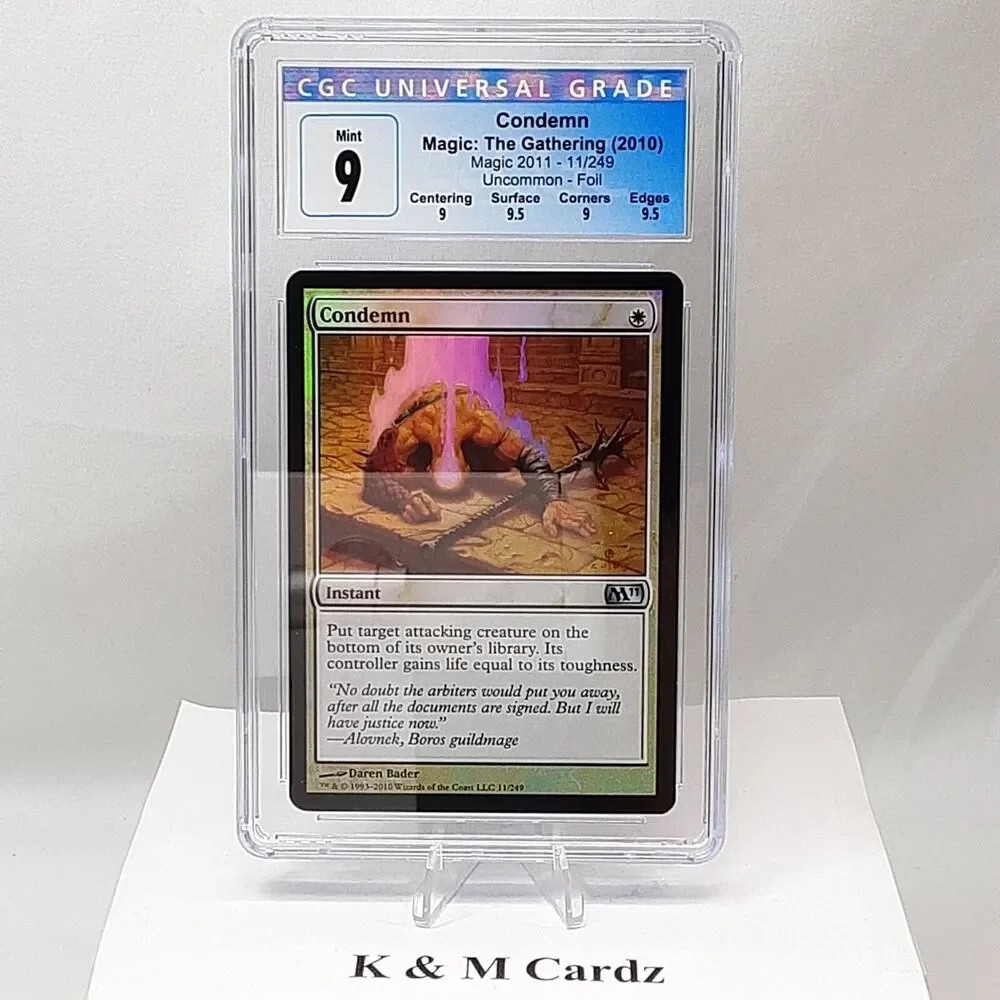 MTG - M11 - Condemn - Foil - Graded - CGC 9.0